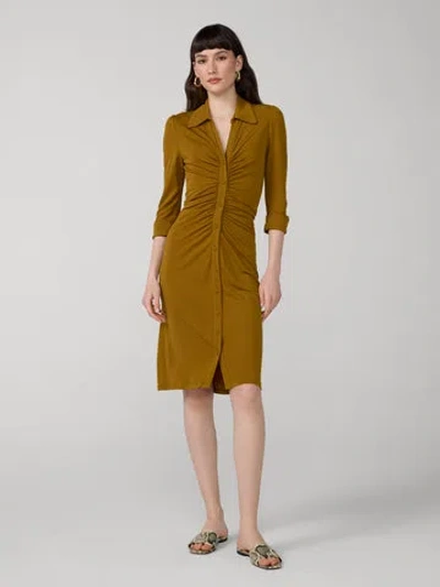 Diane Von Furstenberg Sheska Dress In Brown