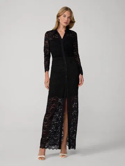 Diane Von Furstenberg Sheska Lace Dress In Black