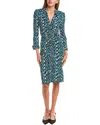 Diane Von Furstenberg Sheska Shirtdress In Blue