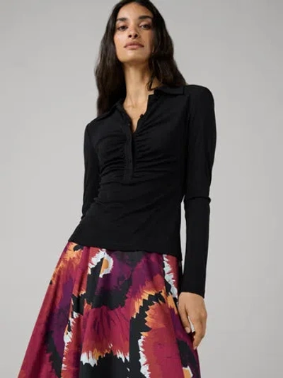 Diane Von Furstenberg Sheska Top In Black