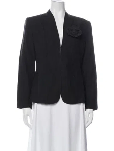 Pre-owned Diane Von Furstenberg Silk Evening Jacket In Gray