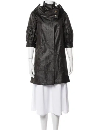 Pre-owned Diane Von Furstenberg Silk Jacket In Black