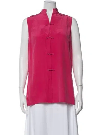 Pre-owned Diane Von Furstenberg Silk Jacket In Pink