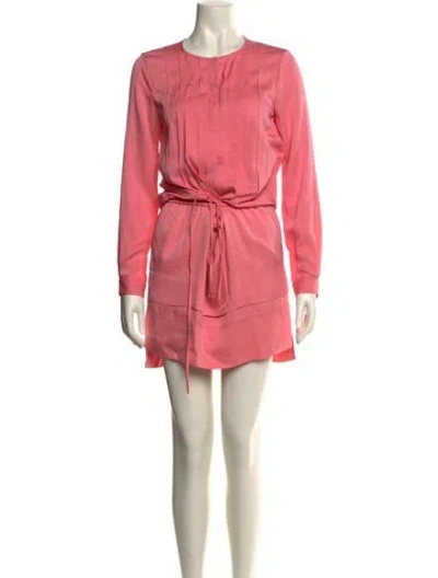 Pre-owned Diane Von Furstenberg Silk Knee-length Dress In Pink