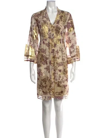 Pre-owned Diane Von Furstenberg Silk Mini Dress