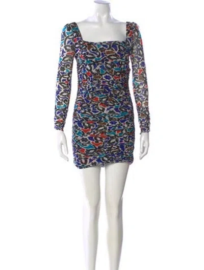 Pre-owned Diane Von Furstenberg Silk Mini Dress In Black