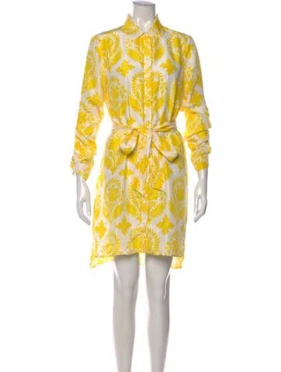 Pre-owned Diane Von Furstenberg Silk Mini Dress In Neutral