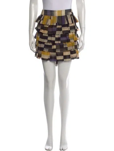 Pre-owned Diane Von Furstenberg Silk Mini Skirt