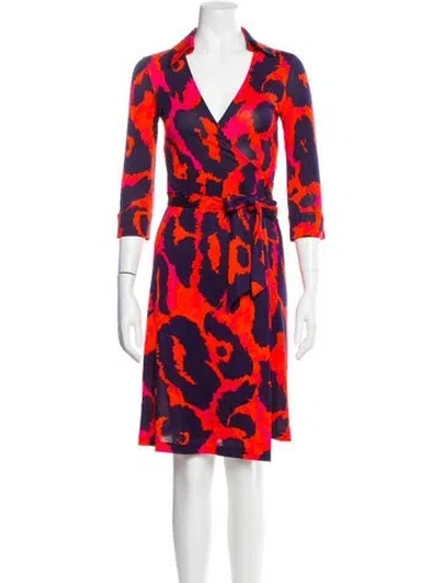 Pre-owned Diane Von Furstenberg Silk Printed Nightgown In Multi