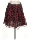 Diane Von Furstenberg Silk Skirt In Burgundy