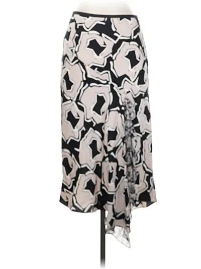 Pre-owned Diane Von Furstenberg Silk Skirt In Silver