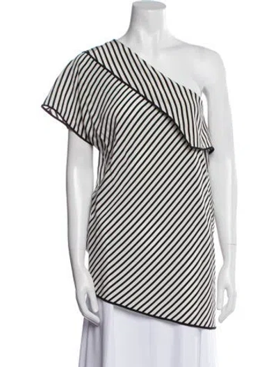 Pre-owned Diane Von Furstenberg Silk Striped Tunic In Multi