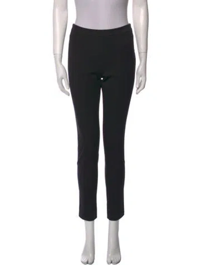 Pre-owned Diane Von Furstenberg Skinny Leg Pants In Black