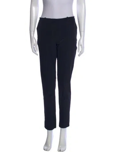 Pre-owned Diane Von Furstenberg Skinny Leg Pants In Black