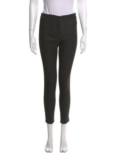 Pre-owned Diane Von Furstenberg Skinny Leg Pants In Black
