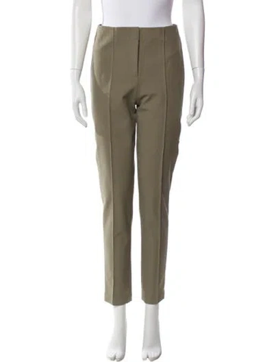 Pre-owned Diane Von Furstenberg Skinny Leg Pants In Green