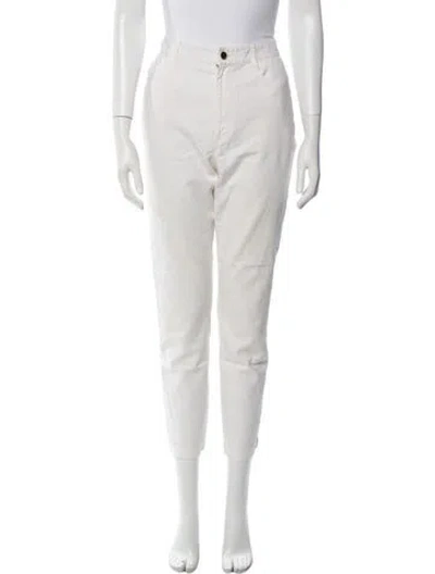 Pre-owned Diane Von Furstenberg Skinny Leg Pants In Neutral