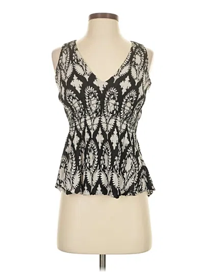Pre-owned Diane Von Furstenberg Sleeveless Blouse In Black
