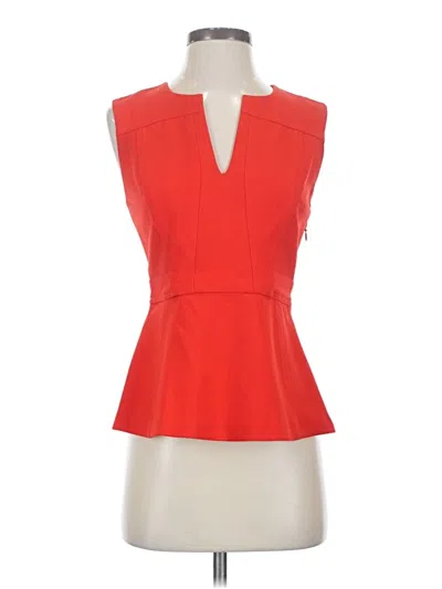 Pre-owned Diane Von Furstenberg Sleeveless Blouse In Red