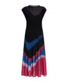 Diane Von Furstenberg Rick Sleeveless Pleated Midi Dress In Black