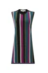 Diane Von Furstenberg Sleeveless Dress With Striped Pattern And Elegant Silhouette