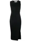Diane Von Furstenberg Sleeveless Midi Dress In Black