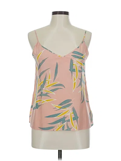 Pre-owned Diane Von Furstenberg Sleeveless Silk Top Pink Halter Neckline Tops