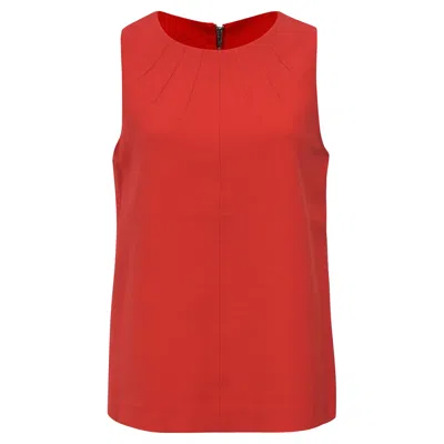 Diane Von Furstenberg Sleeveless Top In Red Polyester