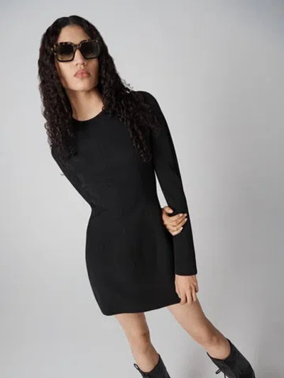 Diane Von Furstenberg Sloane Mini Dress In Black