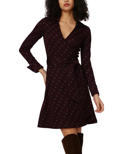 Diane Von Furstenberg Sofia Wool-blend Dress In Purple