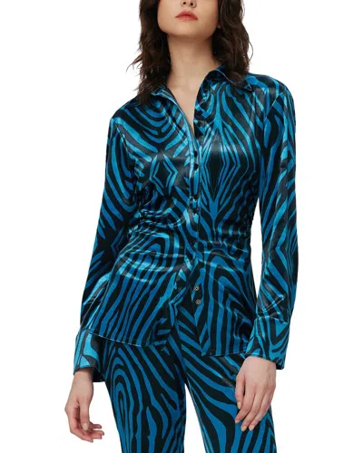Diane Von Furstenberg Soluck Top In Blue