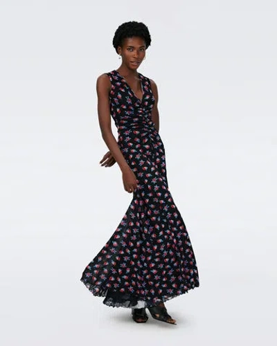 DIANE VON FURSTENBERG SOLVEIGH REVERSIBLE MESH DRESS