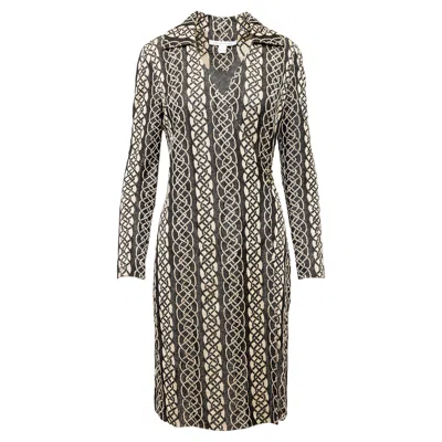 Pre-owned Diane Von Furstenberg Sparkling Wrap Dress - '00s In Black