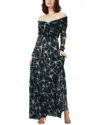 Diane Von Furstenberg Stassi Metallic Mesh Dress In Black