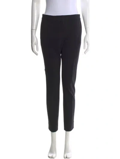 Pre-owned Diane Von Furstenberg Straight Leg Pants In Black