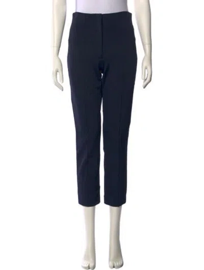 Pre-owned Diane Von Furstenberg Straight Leg Pants In Blue