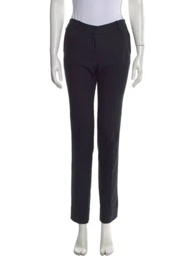 Pre-owned Diane Von Furstenberg Straight Leg Pants In Blue