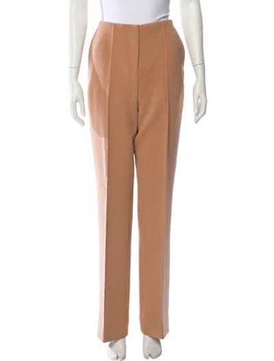 Pre-owned Diane Von Furstenberg Straight Leg Pants In Neutral