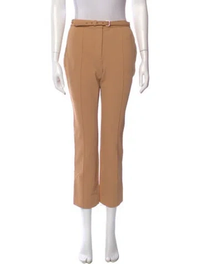 Pre-owned Diane Von Furstenberg Straight Leg Pants In Neutral