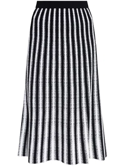 DIANE VON FURSTENBERG STRIPED MIDI SKIRT