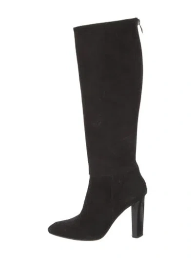 Pre-owned Diane Von Furstenberg Suede Boots In Black