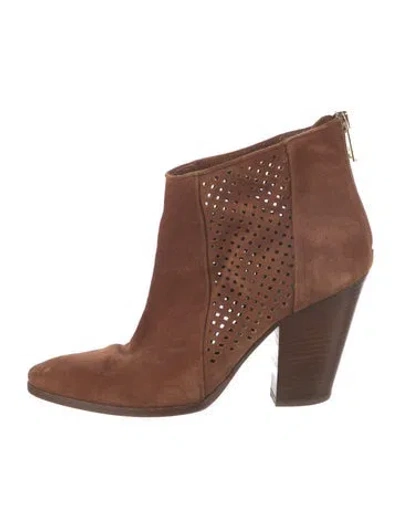 Pre-owned Diane Von Furstenberg Suede Boots In Brown