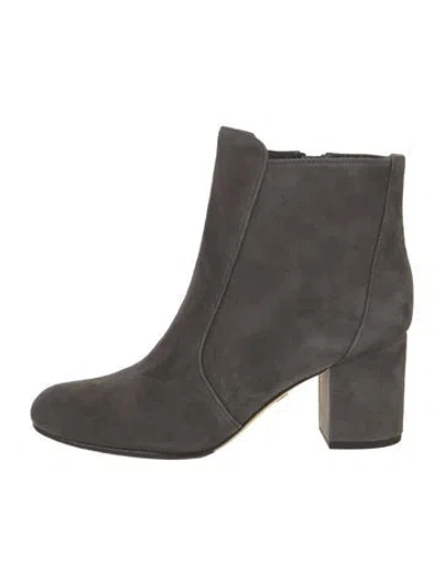 Pre-owned Diane Von Furstenberg Suede Boots In Gray