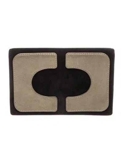 Pre-owned Diane Von Furstenberg Suede Clutch In Neutral