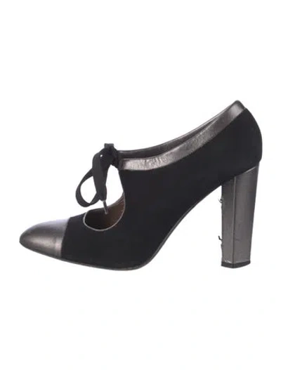 Pre-owned Diane Von Furstenberg Suede Pumps In Black
