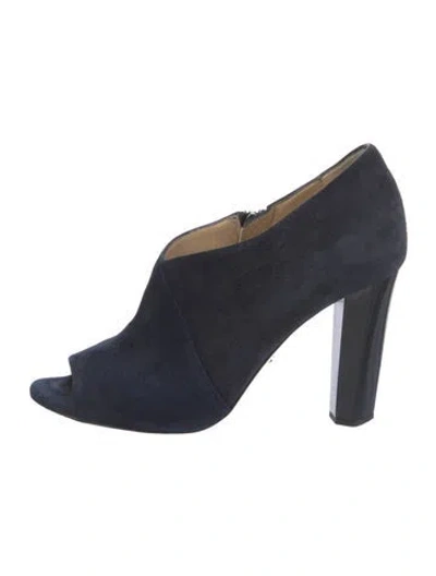Pre-owned Diane Von Furstenberg Suede Pumps In Blue