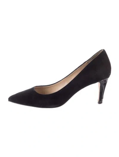 Pre-owned Diane Von Furstenberg Suede Pumps In Blue