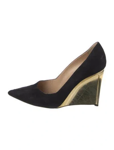 Pre-owned Diane Von Furstenberg Suede Pumps In Multi