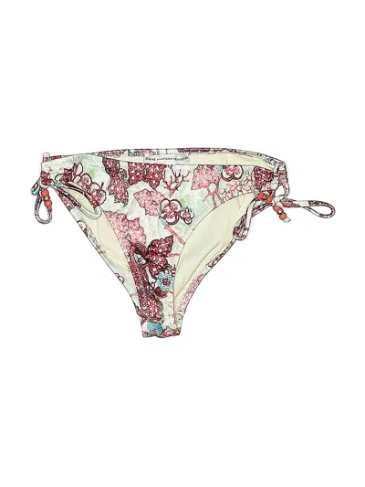 Pre-owned Diane Von Furstenberg Swimsuit Bottoms In White