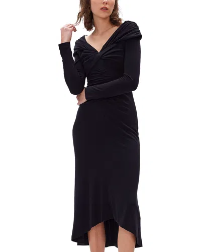 Diane Von Furstenberg Sylviana Wool-blend Dress In Black